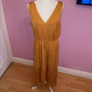 Banana Republic Elegant mustard Sleeveless Dress